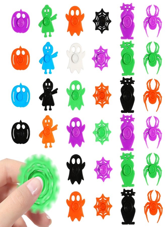 FXMHEHBB 36 Pcs Halloween Fidget Spinner Toys, Mini Finger Spinners Bulk Halloween Party Favors Goodie Bags Stuffers Classroom Prizes for Kids - Image 1